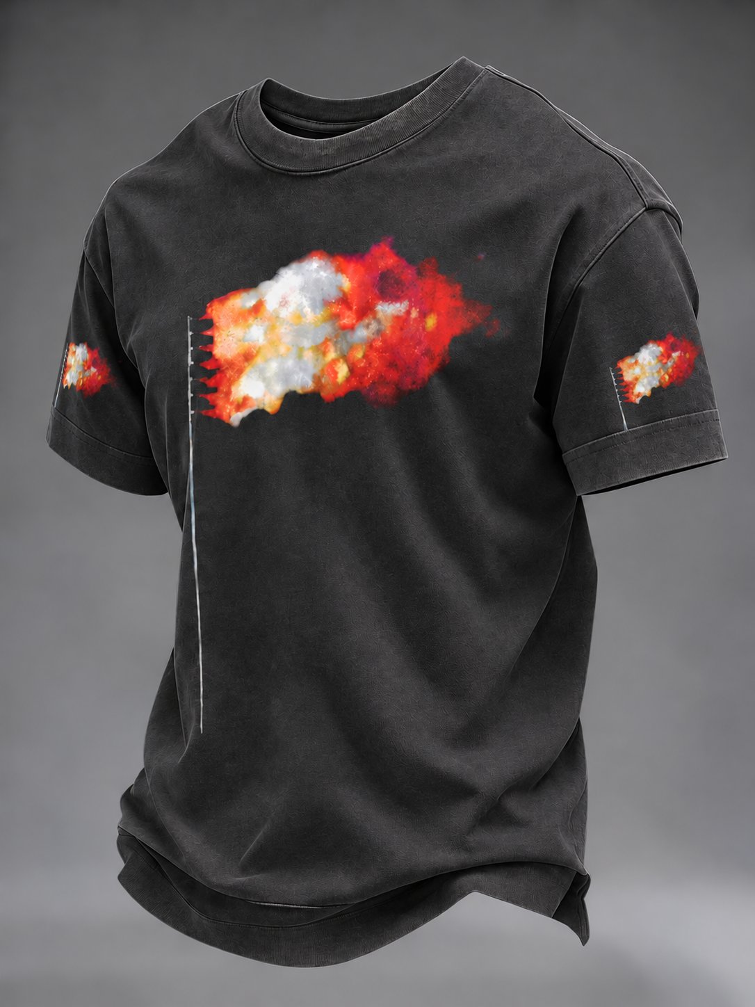 Men's Musical Art Print Casual T-shirt