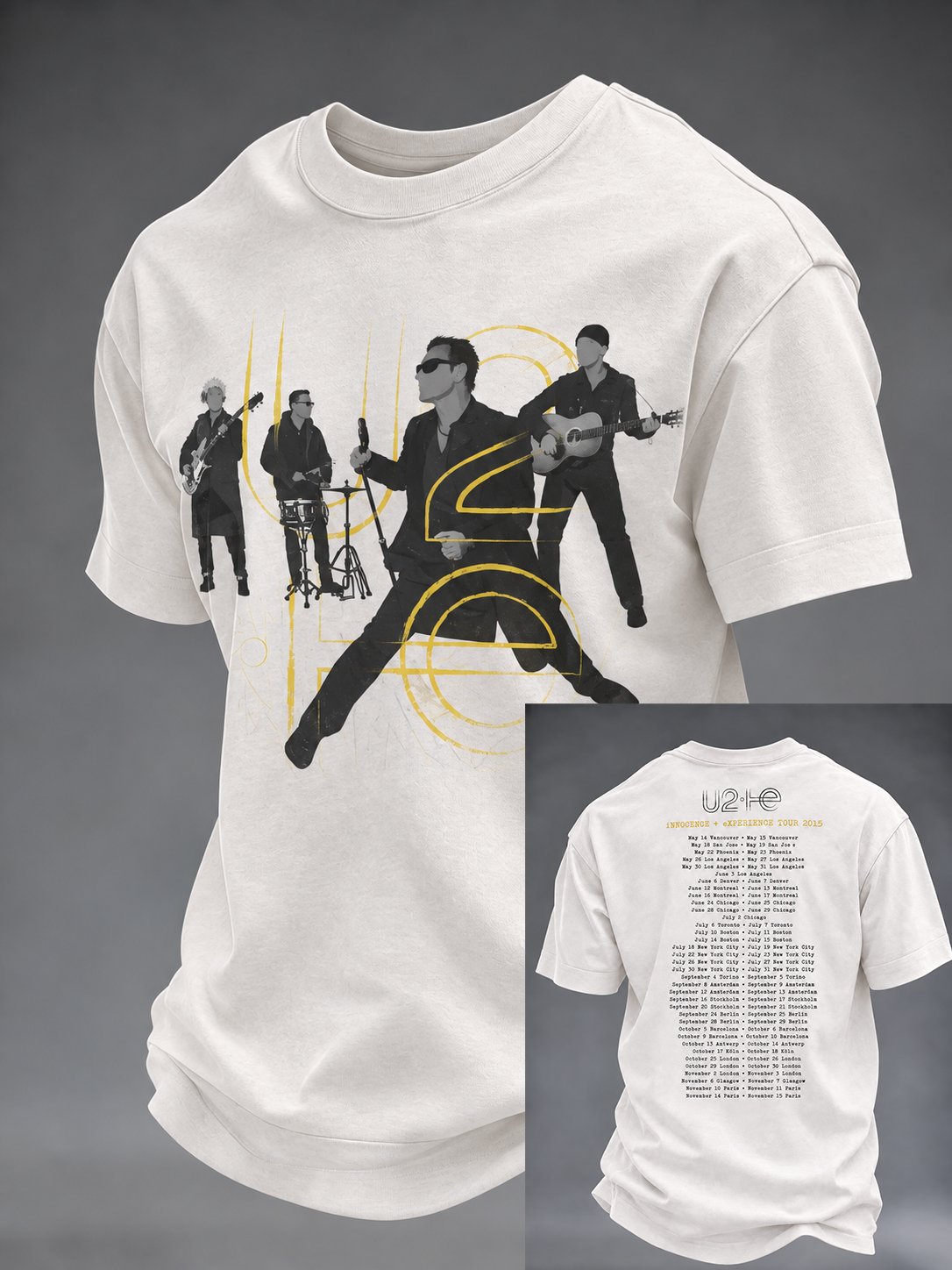 Men's Musical Art Print Casual T-shirt