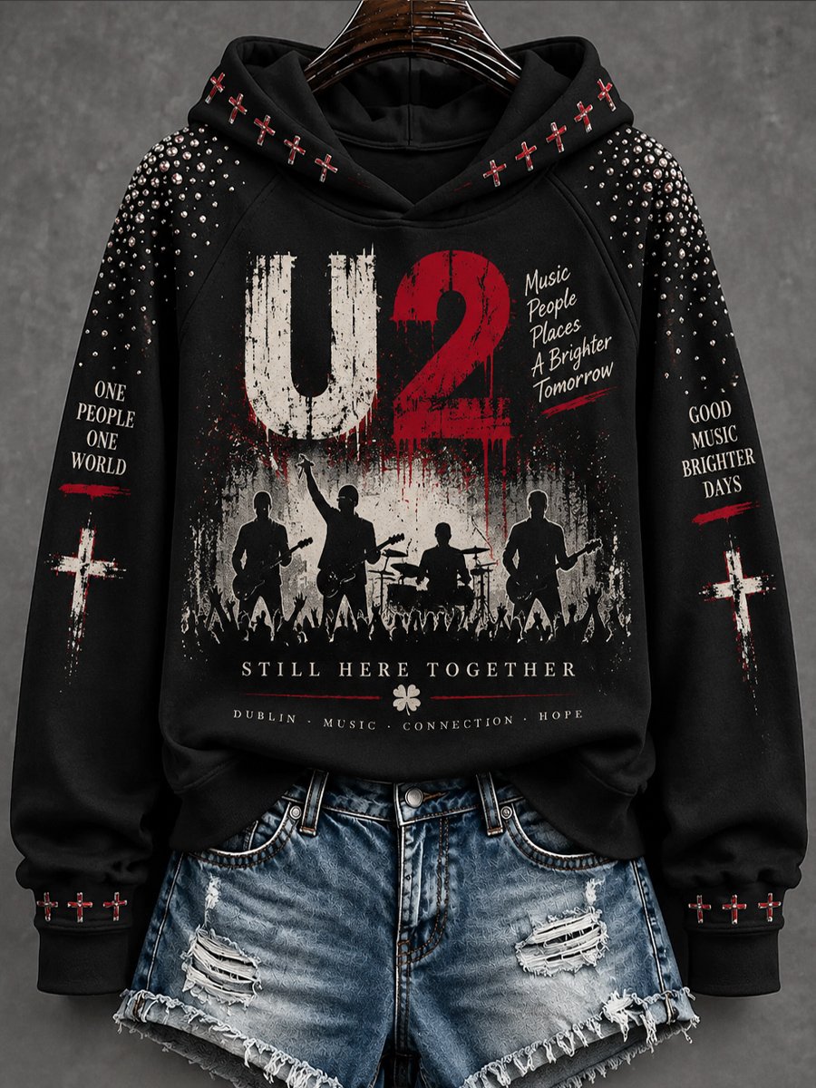 Women's Casual Graphic Top for Music Lovers