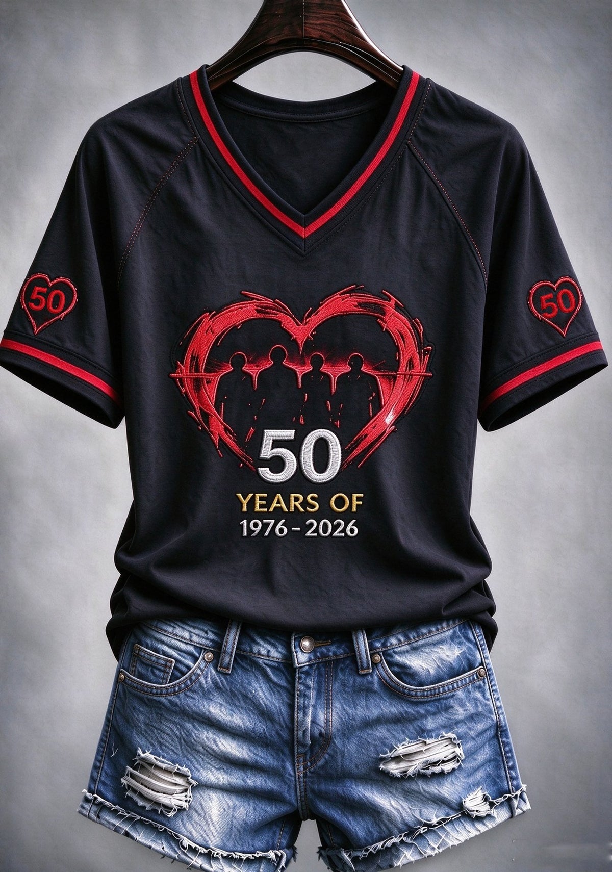 Women's Band 50th Anniversary Casual Print Shirt
