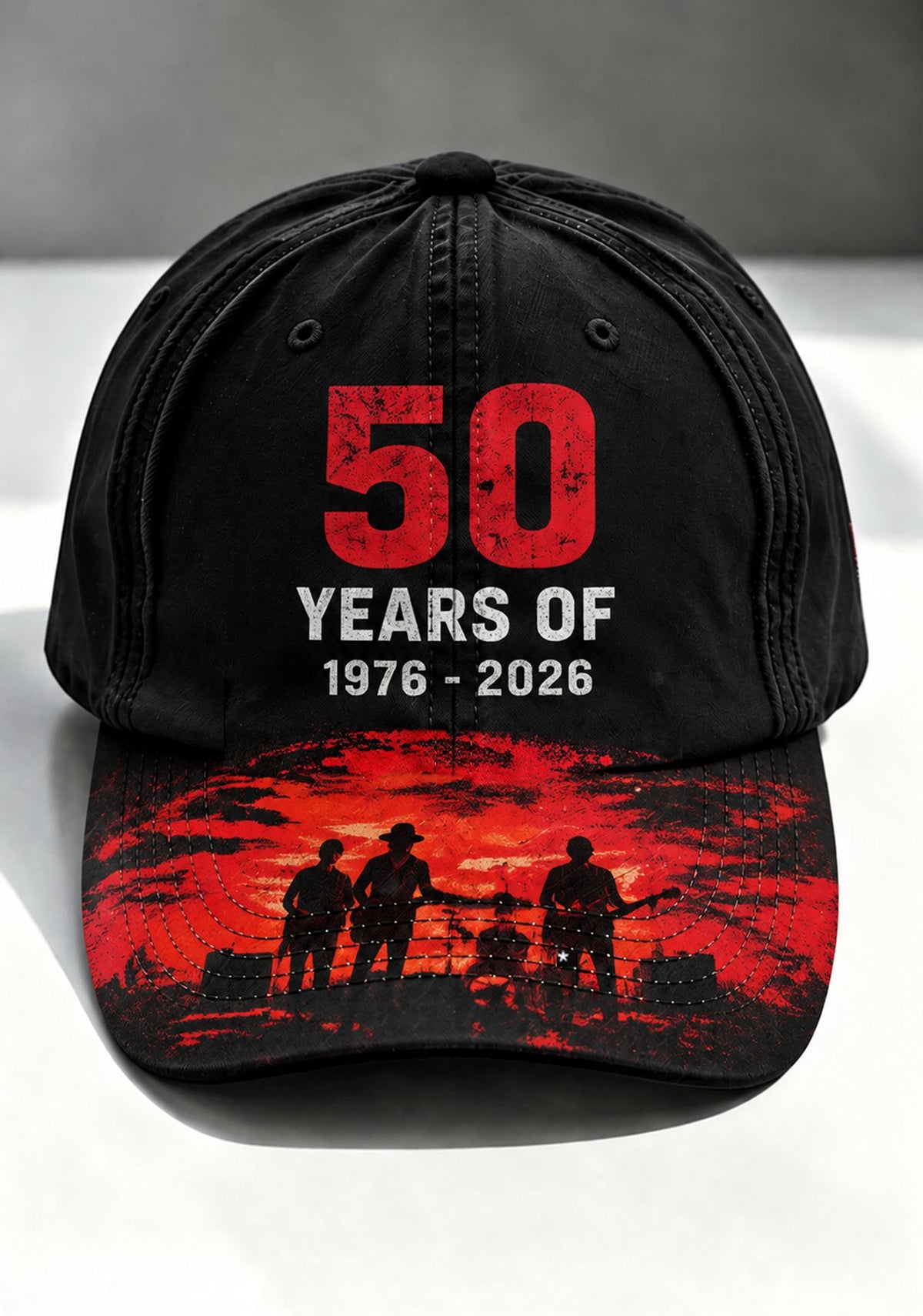 Unisex Casual Printed Baseball Cap for Music Tours