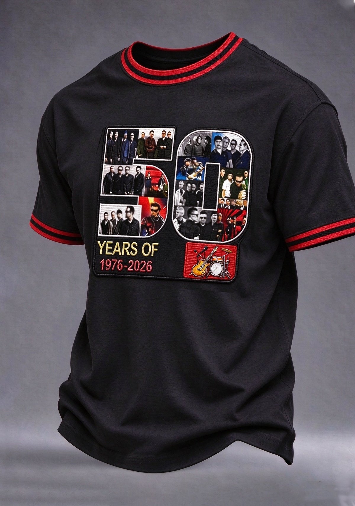 Men's Rock Band Music Print T-shirt