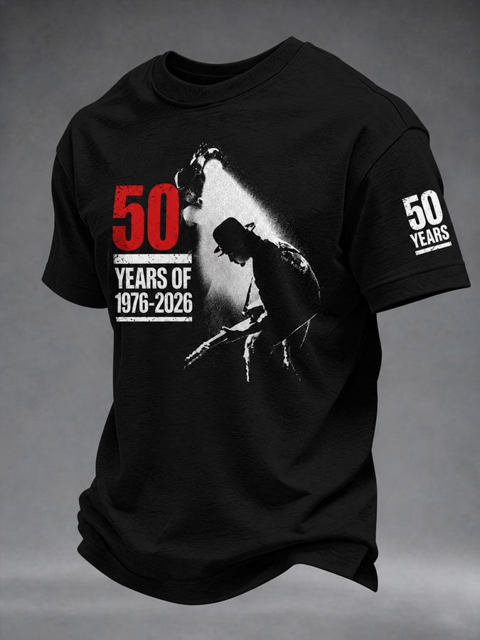Men's Rock Band Music Print T-shirt