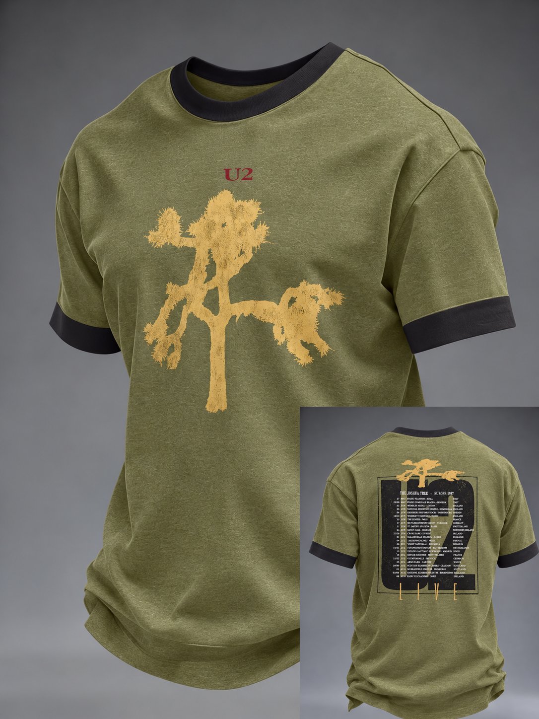 Men's Musical Art Print Casual T-shirt