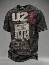 Men's Musical Art Print Casual T-shirt
