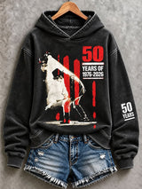 Women's Rock Band Print Long-Sleeve Sweatshirt