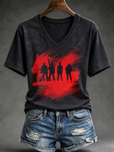 Women's Music-Print T-Shirt