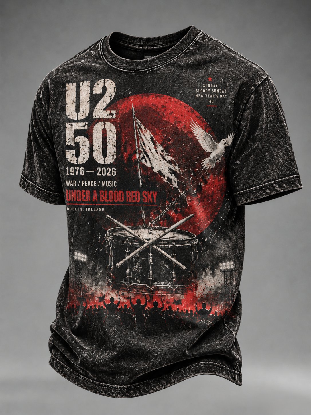 Men's Musical Art Print Casual T-shirt