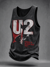 "Under A Blood Red Sky" Music Lover Printed Men's Vest