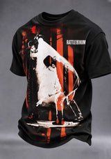 Men's Rock Band Music Print T-shirt