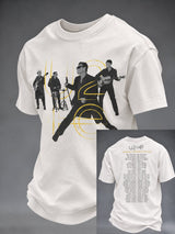Men's Musical Art Print Casual T-shirt