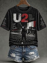 Women's Casual Graphic Top for Music Lovers