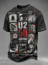 Men's Musical Art Print Casual T-shirt
