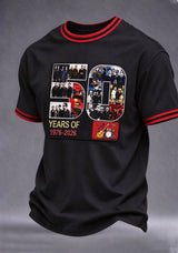 Men's Rock Band Music Print T-shirt