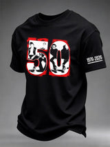 Men's Rock Band Music Print T-shirt
