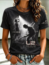 Women'S Casual Music Lover Graphic T-Shirt