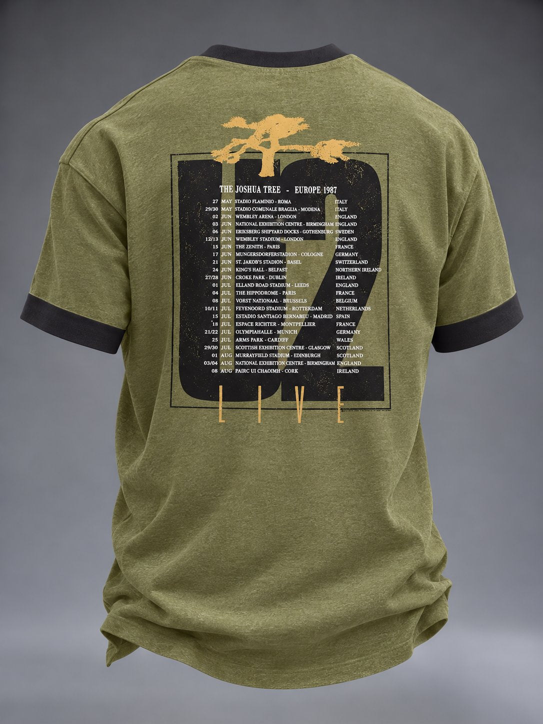 Men's Musical Art Print Casual T-shirt