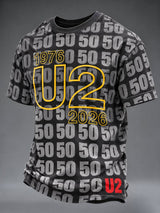 Men's Musical Art Print Casual T-shirt