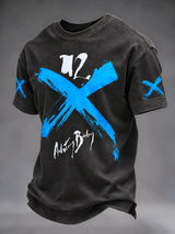 Men's Musical Art Print Casual T-shirt
