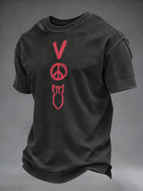 Men's Musical Art Print Casual T-shirt
